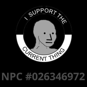I Support The Current Thing NPC - AS Colour Mens Barnard Tank Design