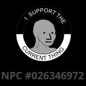 I Support The Current Thing NPC - AS Colour Stock Trucker Cap Design