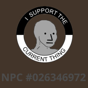 I Support The Current Thing NPC - AS Colour Stock Canvas Cap Design