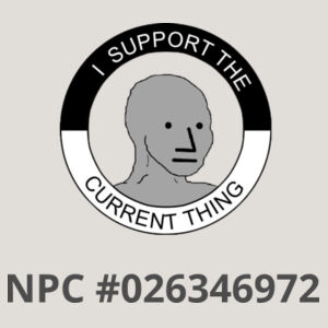 I Support The Current Thing NPC - AS Colour Kids Heavy Faded T shirt Design