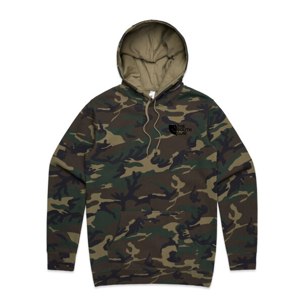 The South Bum - Mens Stencil Camo Hood Thumbnail