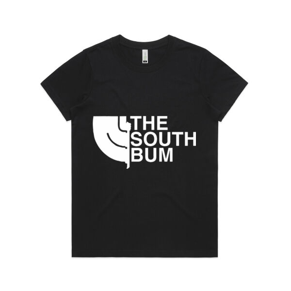 The South Bum  - AS Colour Womens Maple Organic Tee Thumbnail